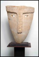 Sinnliche Maske-Reinhardtsdorfer Sandstein-Christine Dewerny