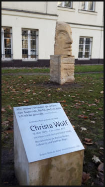 Christine Dewerny I Bildhauerin I Berlin I Masle der Medea I Amalienpark I Ehrung für Christa Wolf