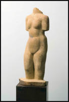 Christine Dewerny I Bildhauerin I Berlin I Sandsteinskulpuren I Klassischer Torso I Postaer Sandstein